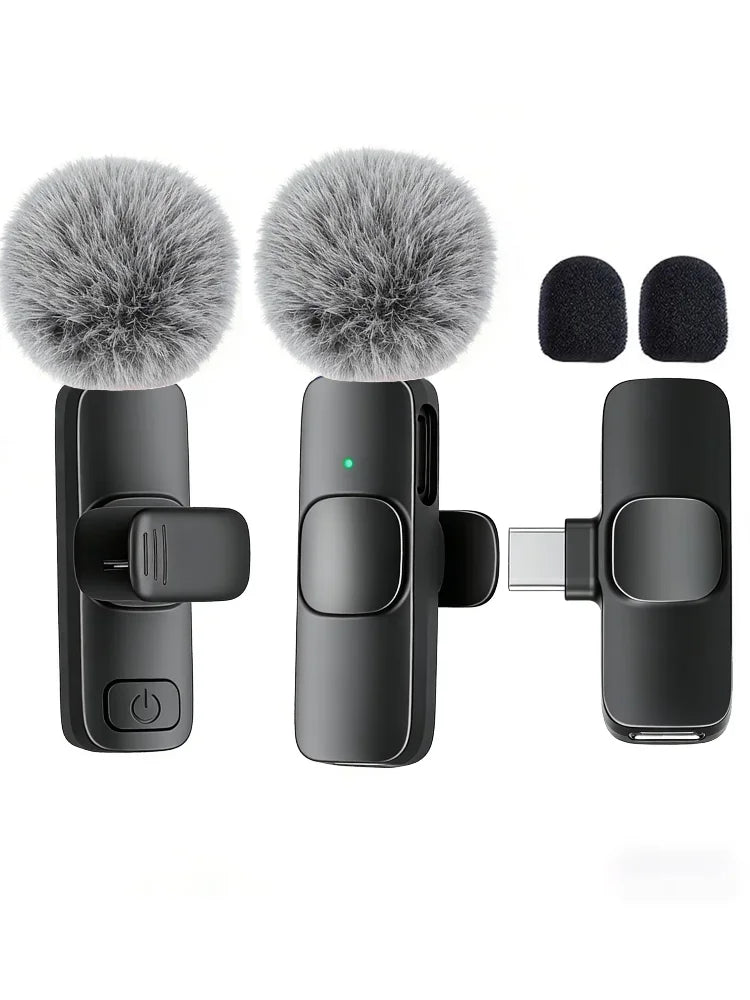 Professional Type-C Wireless Lavalier Microphone