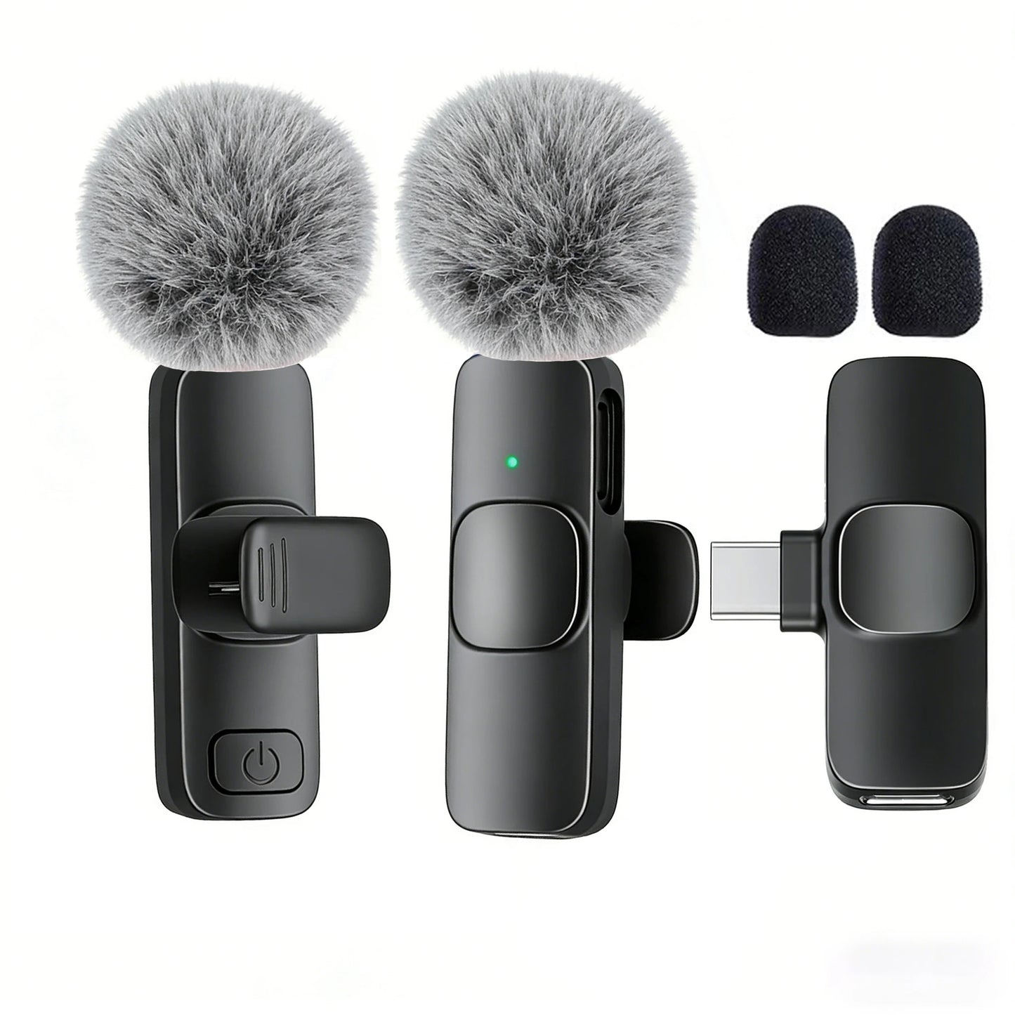 Professional Type-C Wireless Lavalier Microphone