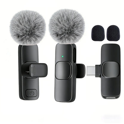 Professional Type-C Wireless Lavalier Microphone