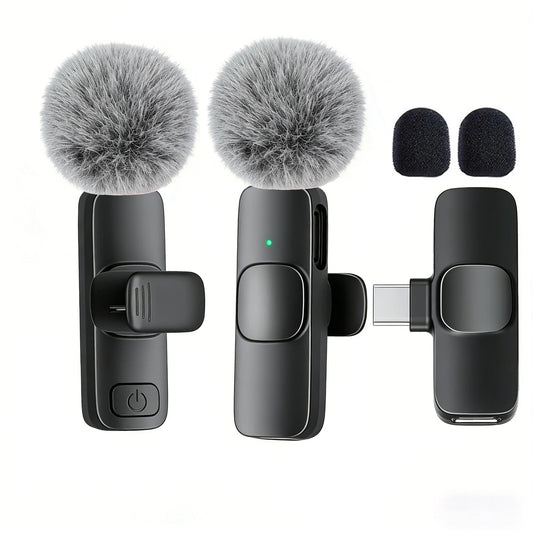 Professional Type-C Wireless Lavalier Microphone